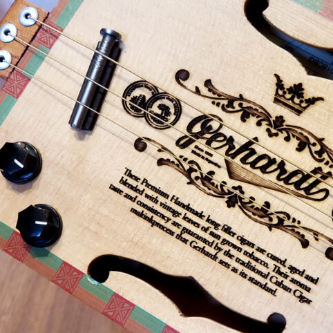 Cigar Box Guitar "Fretless" - Imagen 6