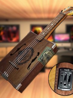 Cigar Box "Ukelele" con Preamplificador