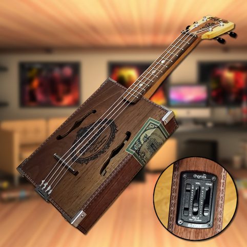 Cigar Box "Ukelele" con Preamplificador