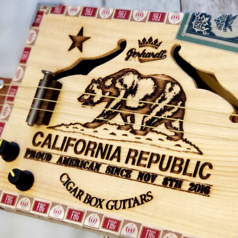 Cigar Box Guitar "California Republic" - Imagen 4