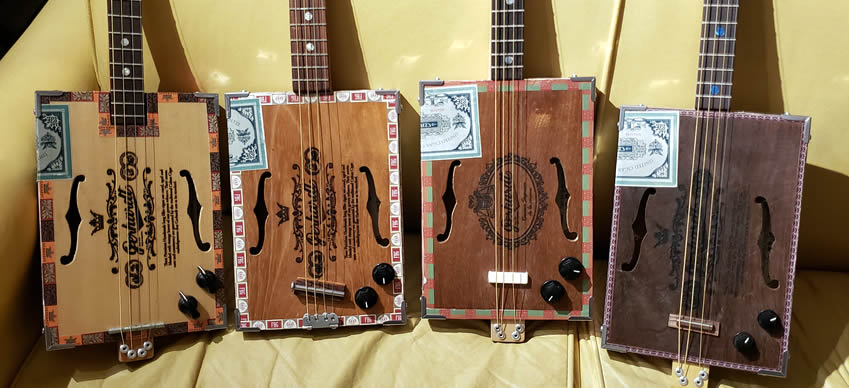 Guitarras de caja de cigarros: Creatividad y música en un instrumento hecho a mano