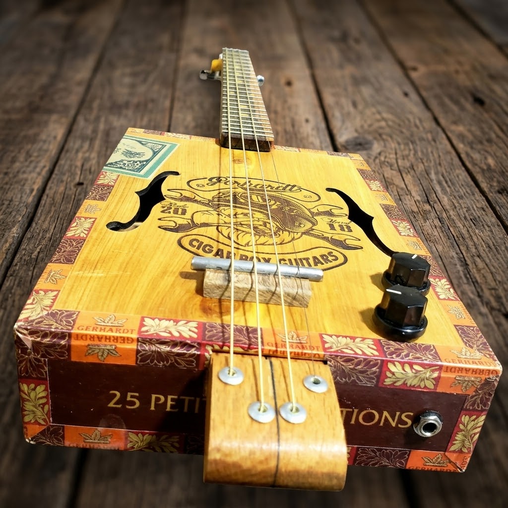 Cigar Box Guitar "Racing Eagle" - Imagen 2