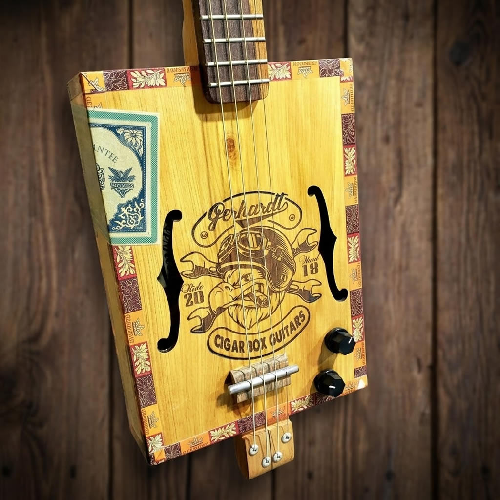 Cigar Box Guitar "Racing Eagle" - Imagen 6